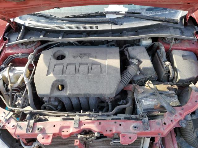 5YFBU4EE5DP192892 - 2013 TOYOTA COROLLA BASE RED photo 11