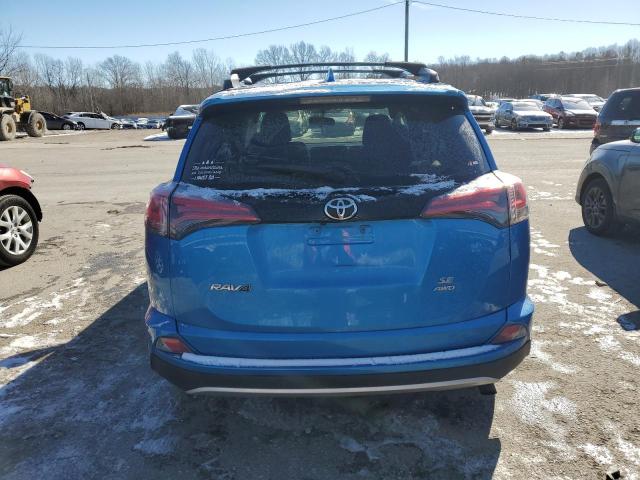 2T3JFREV8GW438525 - 2016 TOYOTA RAV4 SE BLUE photo 6