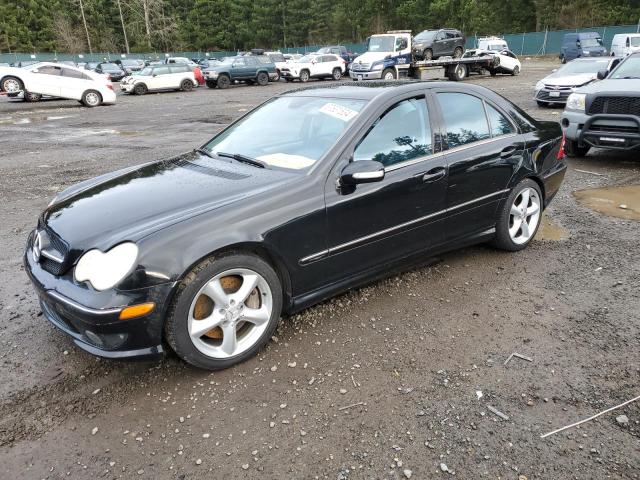 WDBRF40J25F646004 - 2005 MERCEDES-BENZ C 230K SPORT SEDAN BLACK photo 1