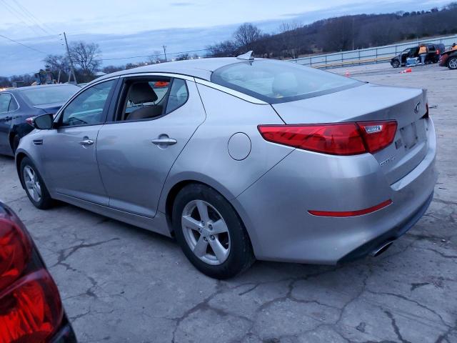 KNAGM4A71F5574900 - 2015 KIA OPTIMA LX SILVER photo 2