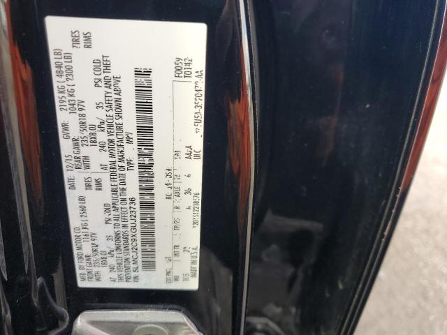 5LMCJ2C9XGUJ23736 - 2016 LINCOLN MKC SELECT Սև լուսանկար 13