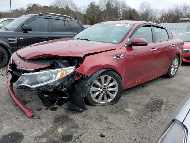 5XXGT4L30JG205997 - 2018 KIA OPTIMA LX RED photo 1