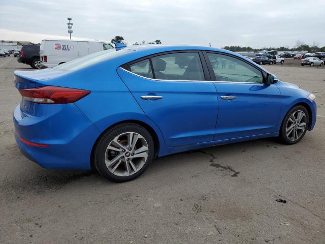 KMHD84LF0HU269925 - 2017 HYUNDAI ELANTRA SE BLUE photo 3