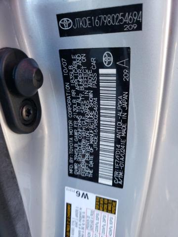 JTKDE167980254694 - 2008 TOYOTA SCION TC 银色 照片 12