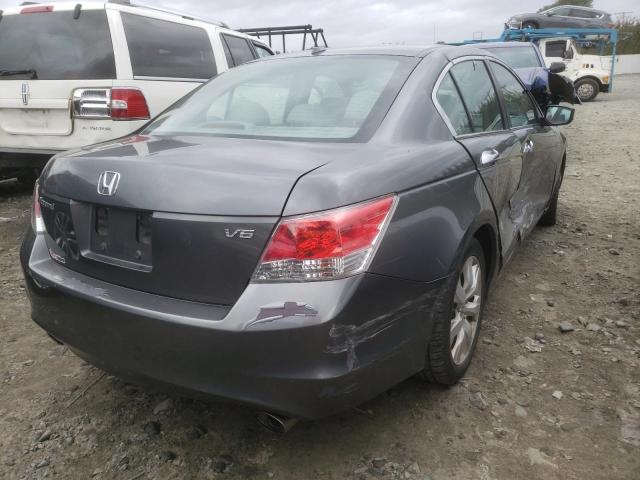 1HGCP3F88AA005709 - 2010 HONDA ACCORD EXL GRAY photo 4