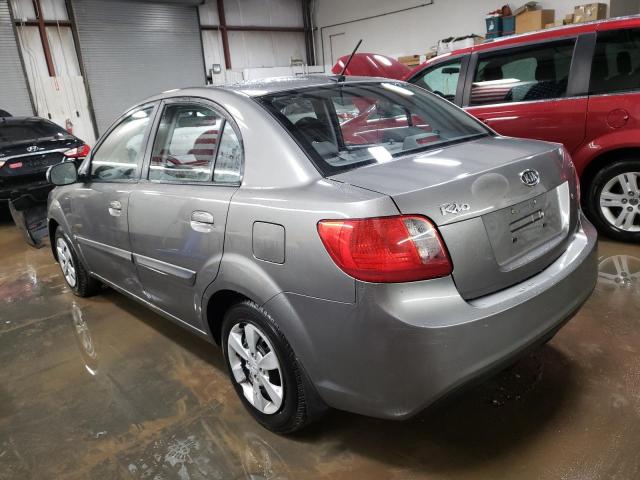 KNADH4A31B6927614 - 2011 KIA RIO BASE GRAY photo 2