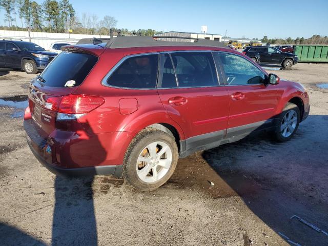 4S4BRBCC5E3310727 - 2014 SUBARU OUTBACK 2.5I PREMIUM RED photo 3