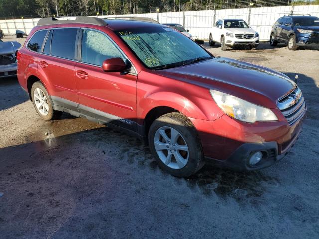 4S4BRBCC5E3310727 - 2014 SUBARU OUTBACK 2.5I PREMIUM RED photo 4