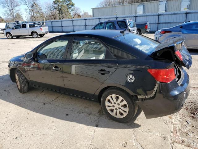 KNAFT4A25A5809147 - 2010 KIA FORTE LX BLACK photo 2