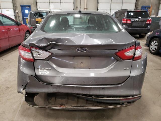 3FA6P0H72DR156933 - 2013 FORD FUSION SE GRAY photo 6