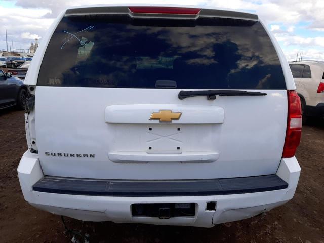 1GNWK5EG0CR137955 - 2012 CHEVROLET SUBURBAN K2500 WHITE photo 6