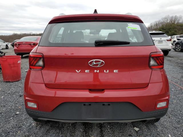 KMHRC8A37NU189232 - 2022 HYUNDAI VENUE SEL RED photo 6