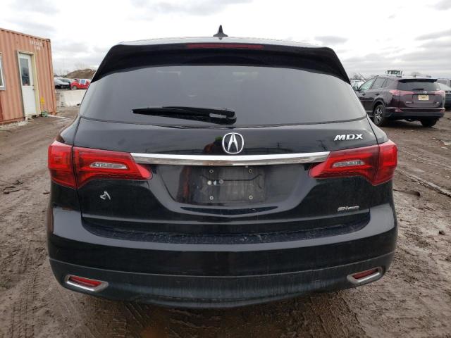 5FRYD4H47GB009469 - 2016 ACURA MDX TECHNOLOGY BLACK photo 6