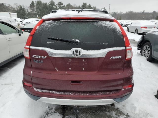 2HKRM4H52FH683415 - 2015 HONDA CR-V EX BURGUNDY photo 6