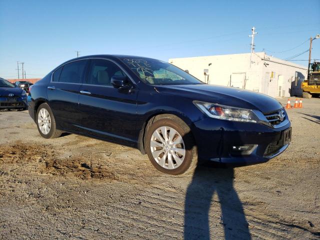 1HGCR3F85FA037003 - 2015 HONDA ACCORD EXL BLUE photo 4