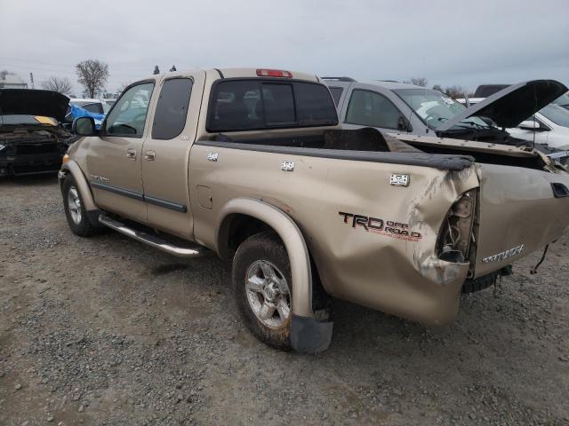 5TBRT34165S460974 - 2005 TOYOTA TUNDRA ACCESS CAB SR5 TAN photo 2