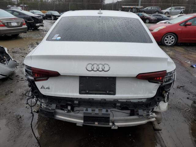 WAUGMAF44KN017549 - 2019 AUDI A4 PREMIUM WHITE photo 6