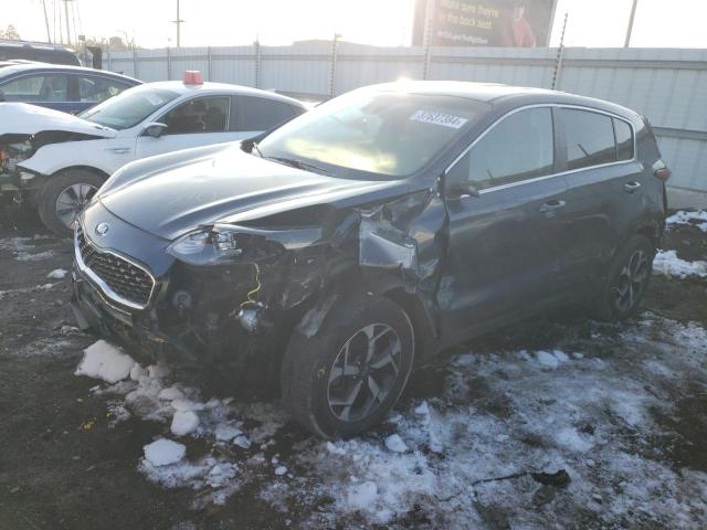 KNDPM3AC2M7887319 - 2021 KIA SPORTAGE LX BLUE photo 1