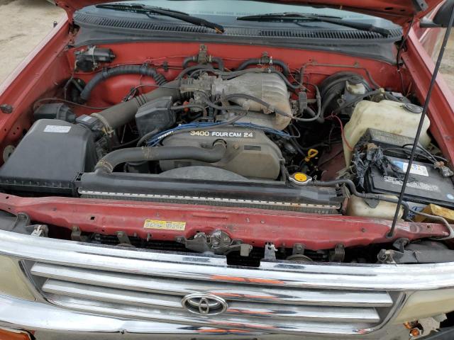 JT4VD12EXS0004584 - 1995 TOYOTA T100 XTRACAB RED photo 11