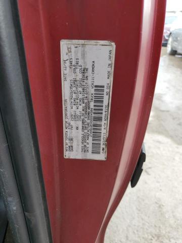 JT4VD12EXS0004584 - 1995 TOYOTA T100 XTRACAB RED photo 12