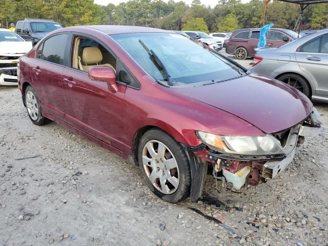 1HGFA16547L103982 - 2007 HONDA CIVIC LX RED photo 4