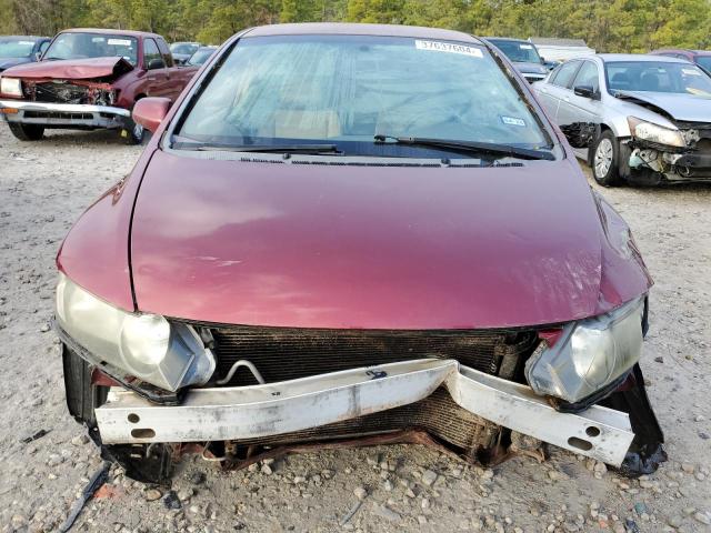 1HGFA16547L103982 - 2007 HONDA CIVIC LX RED photo 5