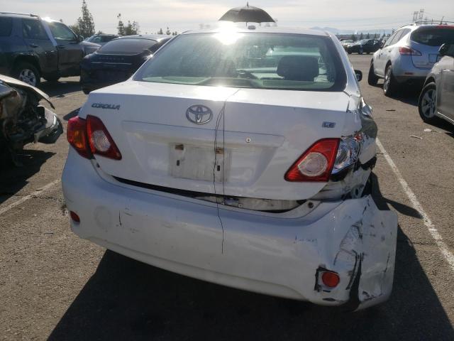 JTDBL40E19J017481 - 2009 TOYOTA COROLLA BASE WHITE photo 6