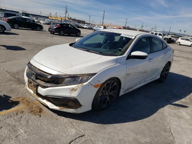 2HGFC2F84KH505548 - 2019 HONDA CIVIC SPORT WHITE photo 1