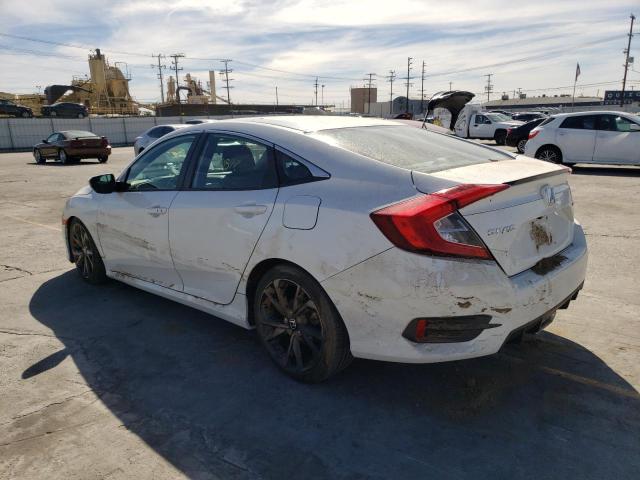 2HGFC2F84KH505548 - 2019 HONDA CIVIC SPORT WHITE photo 2