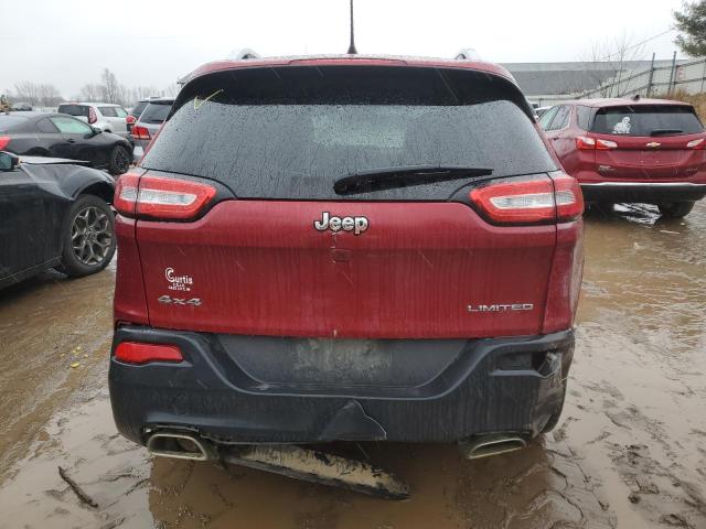 1C4PJMDS4GW287039 - 2016 JEEP CHEROKEE LIMITED RED photo 6