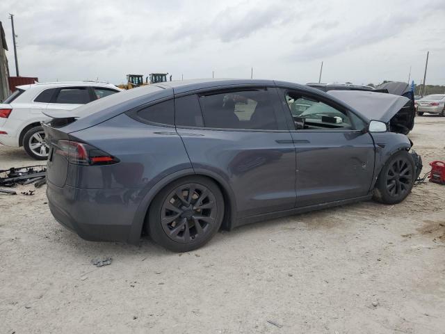 7SAXCDE50NF345252 - 2022 TESLA MODEL X GRAY photo 3