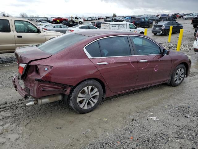 1HGCR2F3XFA201070 - 2015 HONDA ACCORD LX BURGUNDY photo 3