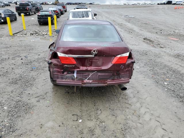 1HGCR2F3XFA201070 - 2015 HONDA ACCORD LX BURGUNDY photo 6