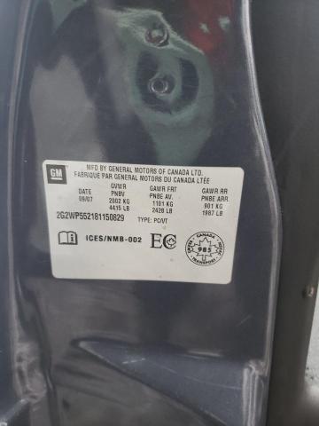 2G2WP552181150829 - 2008 PONTIAC GRAND PRIX 蓝色 照片 13