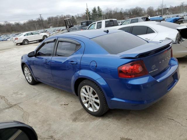 1C3CDZEG9CN182496 - 2012 DODGE AVENGER SXT BLUE photo 2