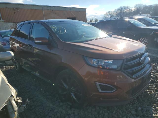 2FMPK4AP9HBB24981 - 2017 FORD EDGE SPORT ORANGE photo 4