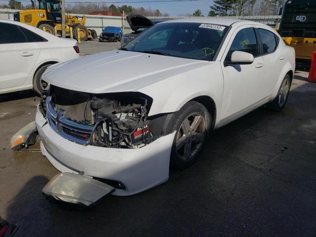 1C3CDZCB5DN708390 - 2013 DODGE AVENGER SXT WHITE photo 1