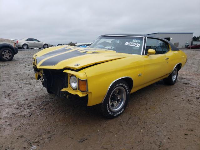 1D37H2R514465 - 1972 CHEVROLET UK YELLOW photo 2