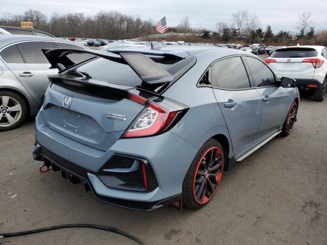 SHHFK7H95MU410864 - 2021 HONDA CIVIC SPORT TOURING GRAY photo 3