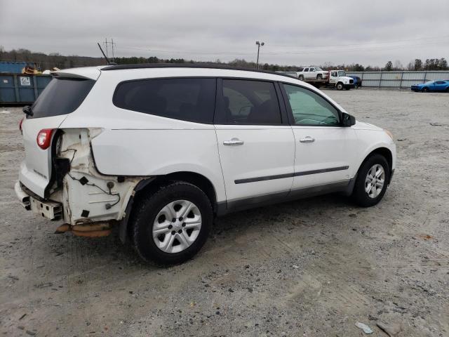1GNLREED3AS103616 - 2010 CHEVROLET TRAVERSE LS WHITE photo 3
