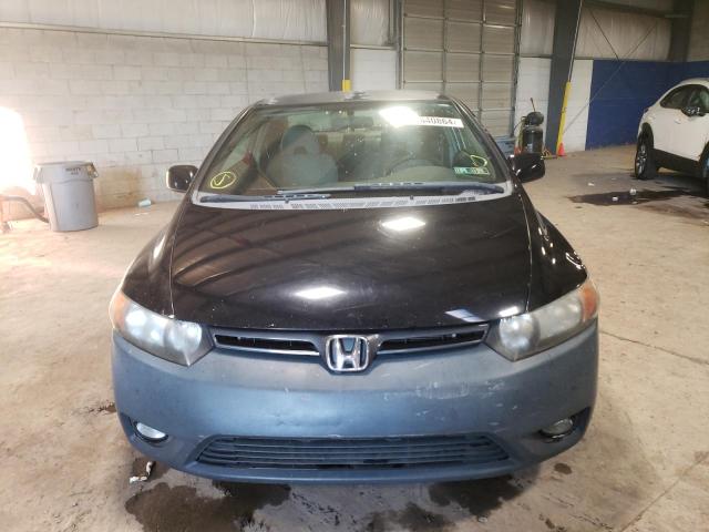 2HGFG12678H570910 - 2008 HONDA CIVIC LX BLACK photo 5