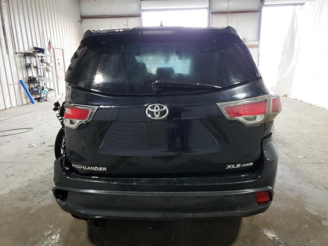 5TDJKRFH9FS133524 - 2015 TOYOTA HIGHLANDER XLE BLACK photo 6