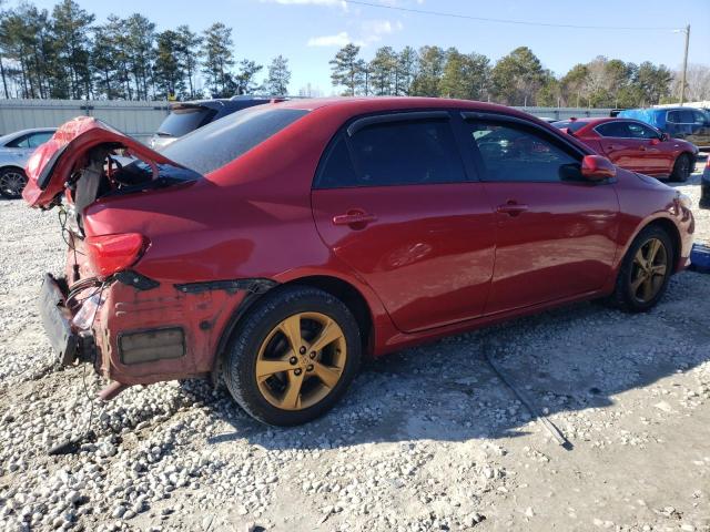 1NXBU4EEXAZ363078 - 2010 TOYOTA COROLLA BASE RED photo 3