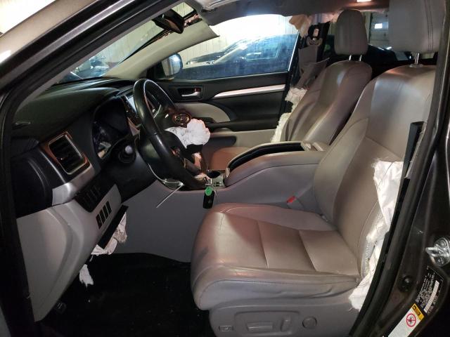 5TDKKRFH3FS089167 - 2015 TOYOTA HIGHLANDER XLE GRAY photo 7