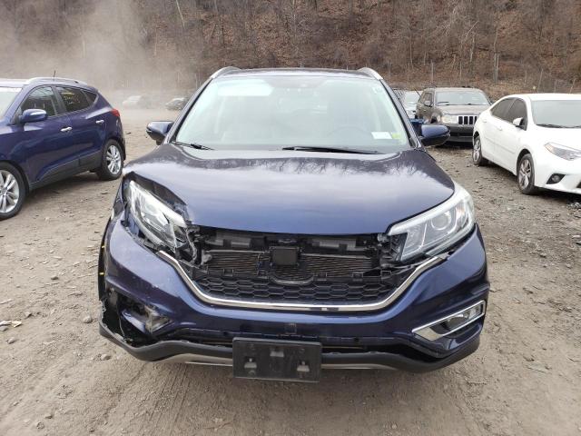 5J6RM4H97FL094711 - 2015 HONDA CR-V TOURING BLUE photo 5