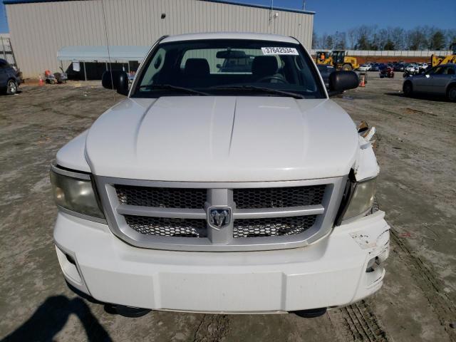 1D7CW3BP4AS203766 - 2010 DODGE DAKOTA SXT WHITE photo 5