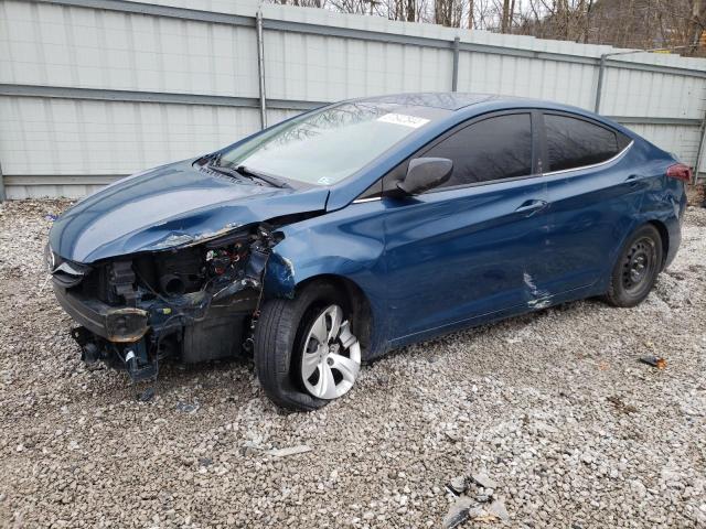 KMHDH4AE1GU607289 - 2016 HYUNDAI ELANTRA SE BLUE photo 1