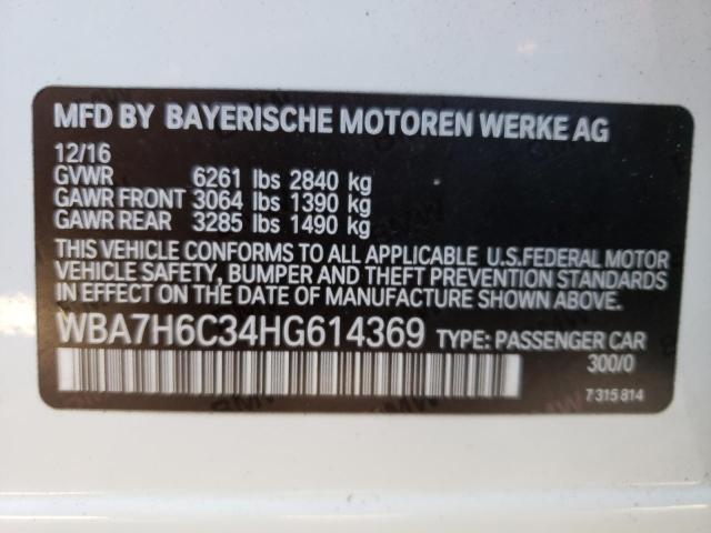 WBA7H6C34HG614369 - 2017 BMW M760 XI WHITE photo 14