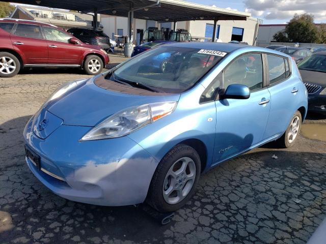 JN1AZ0CP0BT002595 - 2011 NISSAN LEAF SV BLUE photo 1