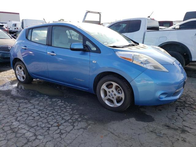 JN1AZ0CP0BT002595 - 2011 NISSAN LEAF SV BLUE photo 4